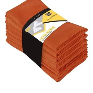 Utopia Kitchen Poly/Cotton Hotel Napkins - Orange